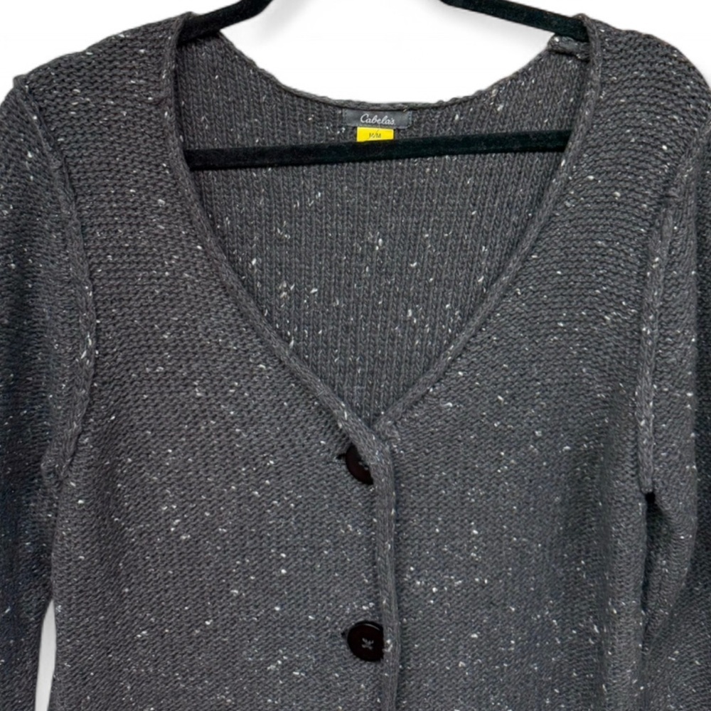 Cabela’s Speckled V-Neck Button-Front Cardigan - Picture 8 of 9